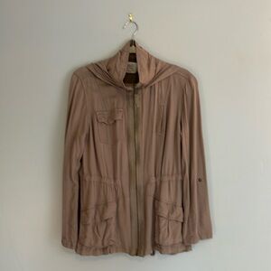 EUC tan Ashley by 26 International jacket size large